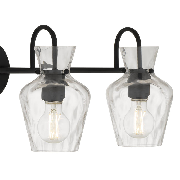 Myhouse Lighting Quoizel - HLL8630MBK - Four Light Vanity - Hollis - Matte Black