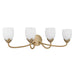 Myhouse Lighting Quoizel - JACO8632BGD - Four Light Vanity - Jacobs - Bronze Gold