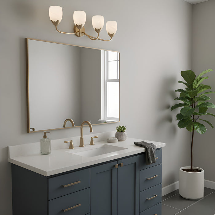 Myhouse Lighting Quoizel - JACO8632BGD - Four Light Vanity - Jacobs - Bronze Gold