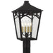 Myhouse Lighting Quoizel - JAX9010WT - Four Light Outdoor Post Lantern - Jaxon - Western Bronze