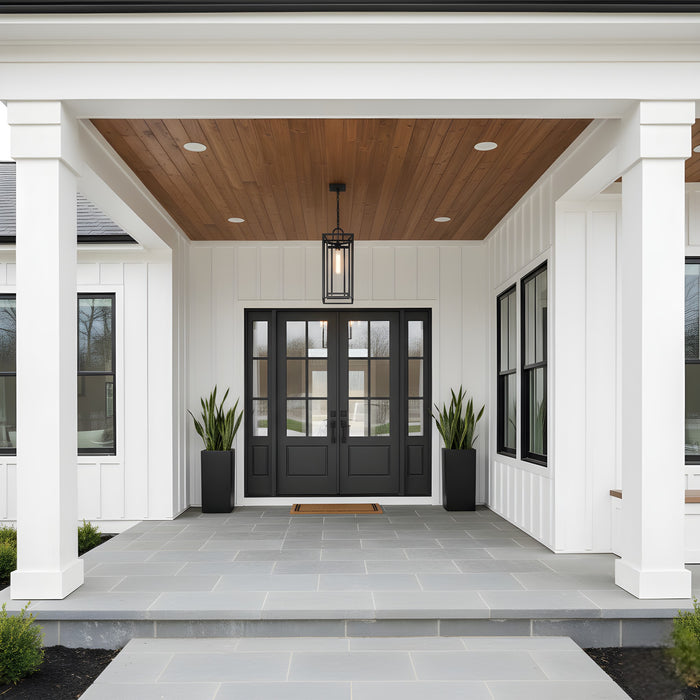 Myhouse Lighting Quoizel - JAY1909MBK - One Light Outdoor Hanging Lantern - Jayce - Matte Black