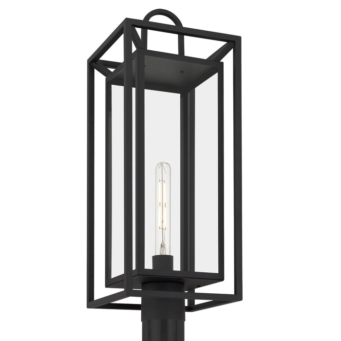 Myhouse Lighting Quoizel - JAY9009MBK - One Light Outdoor Post Lantern - Jayce - Matte Black