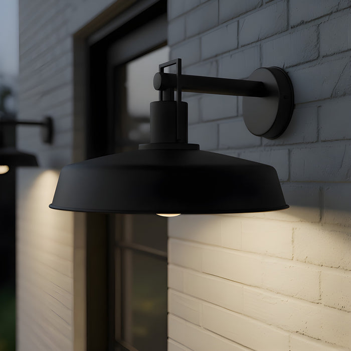 Myhouse Lighting Quoizel - KAR8416MBK - One Light Outdoor Wall Lantern - Karson - Matte Black
