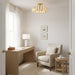 Myhouse Lighting Quoizel - KNIG1722SGD - Five Light Semi-Flush Mount - Knight - Soft Gold