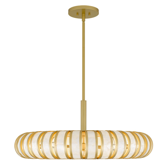 Myhouse Lighting Quoizel - KNIG2830SGD - Six Light Pendant - Knight - Soft Gold
