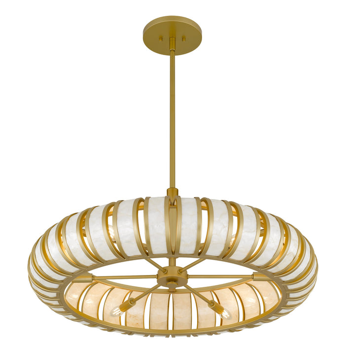 Myhouse Lighting Quoizel - KNIG2830SGD - Six Light Pendant - Knight - Soft Gold