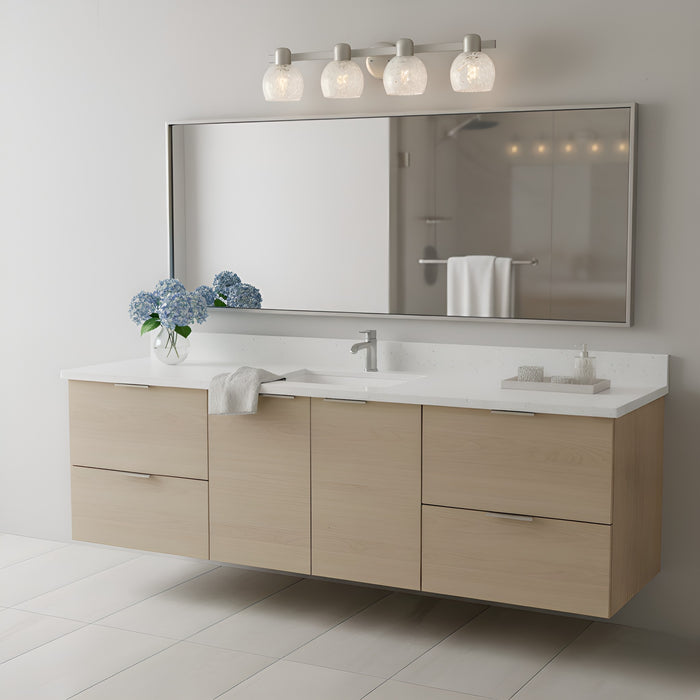 Myhouse Lighting Quoizel - LAY8630BN - Four Light Vanity - Layton - Brushed Nickel