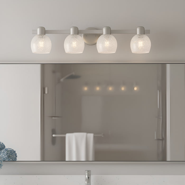 Myhouse Lighting Quoizel - LAY8630BN - Four Light Vanity - Layton - Brushed Nickel