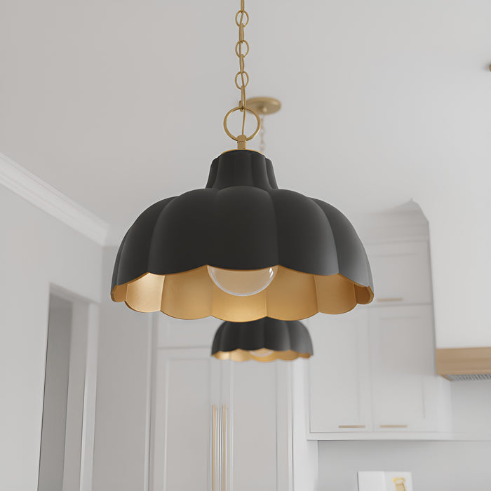 Myhouse Lighting Quoizel - LEA1812MBK - One Light Pendant - Leanne - Matte Black