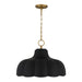 Myhouse Lighting Quoizel - LEA2820MBK - Four Light Pendant - Leanne - Matte Black