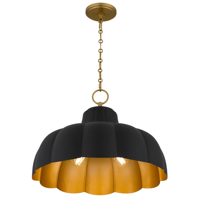 Myhouse Lighting Quoizel - LEA2820MBK - Four Light Pendant - Leanne - Matte Black