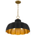 Myhouse Lighting Quoizel - LEA2820MBK - Four Light Pendant - Leanne - Matte Black