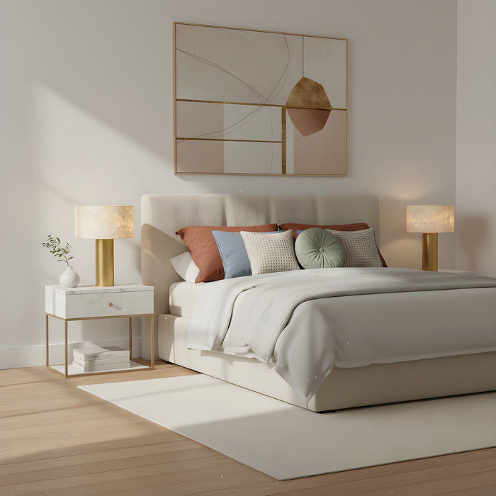 Myhouse Lighting Quoizel - LEL6220BRG - One Light Table Lamp - Leland - Brushed Gold