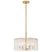 Myhouse Lighting Quoizel - MAI2818BRG - Six Light Pendant - Maisie - Brushed Gold