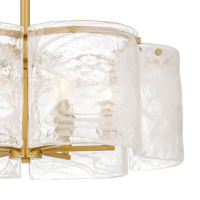 Myhouse Lighting Quoizel - MAI2824BRG - Six Light Pendant - Maisie - Brushed Gold