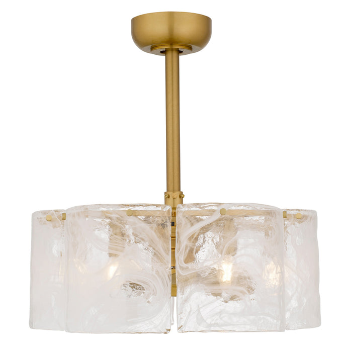 Myhouse Lighting Quoizel - MAI3122BRG - Six Light Ceiling Fan Light - Maisie - Brushed Gold
