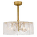 Myhouse Lighting Quoizel - MAI3122BRG - Six Light Ceiling Fan Light - Maisie - Brushed Gold