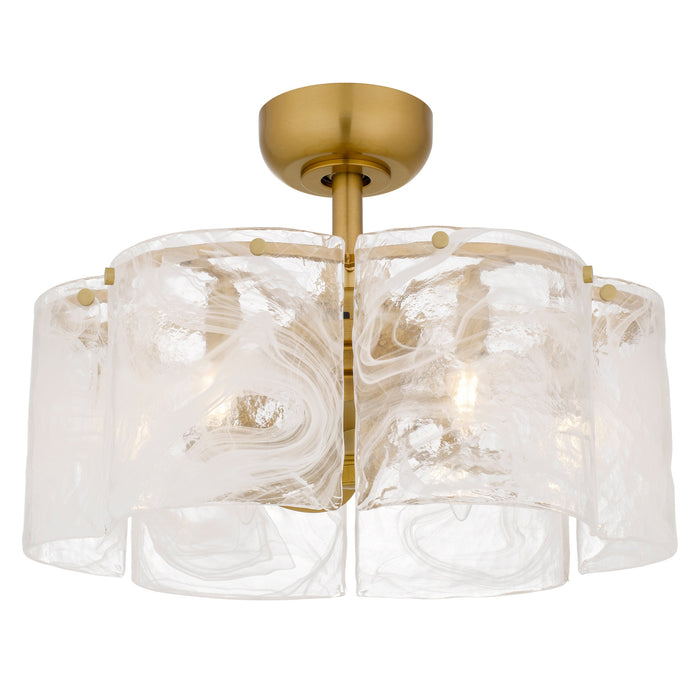 Myhouse Lighting Quoizel - MAI3122BRG - Six Light Ceiling Fan Light - Maisie - Brushed Gold