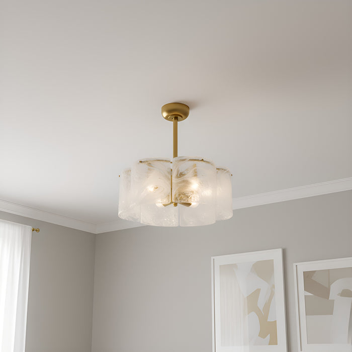 Myhouse Lighting Quoizel - MAI3122BRG - Six Light Ceiling Fan Light - Maisie - Brushed Gold