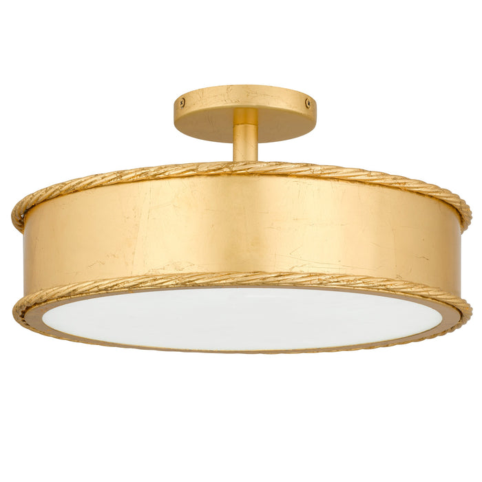 Myhouse Lighting Quoizel - MARA1616GFL - Three Light Semi-Flush Mount - Mara - Gold Leaf