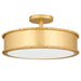 Myhouse Lighting Quoizel - MARA1616GFL - Three Light Semi-Flush Mount - Mara - Gold Leaf