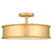 Myhouse Lighting Quoizel - MARA1616GFL - Three Light Semi-Flush Mount - Mara - Gold Leaf