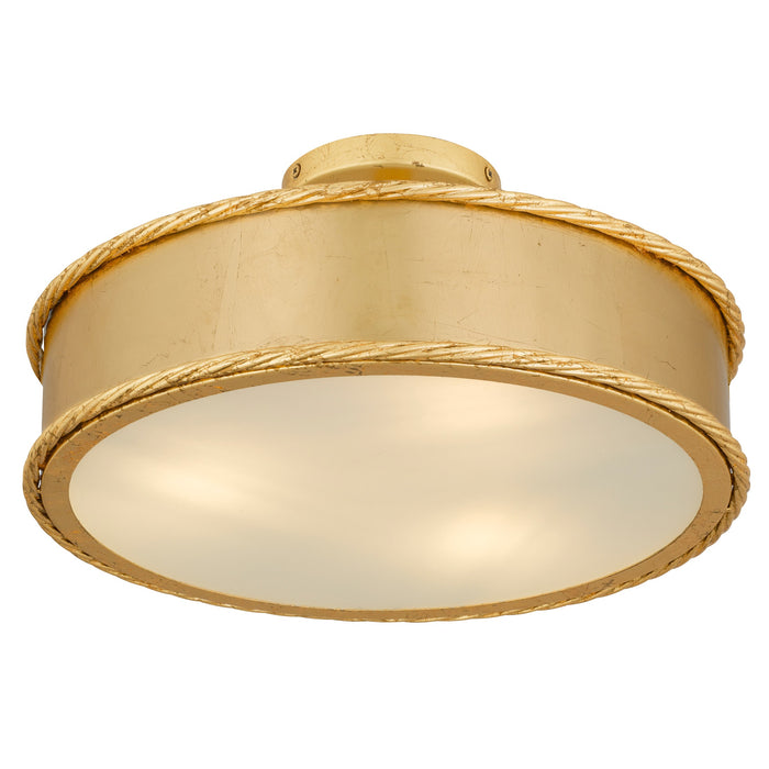 Myhouse Lighting Quoizel - MARA1616GFL - Three Light Semi-Flush Mount - Mara - Gold Leaf