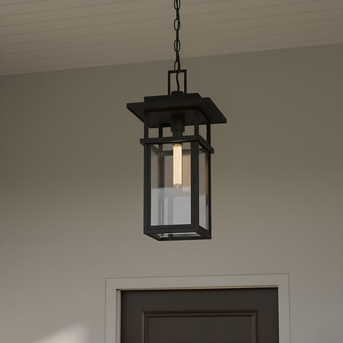 Myhouse Lighting Quoizel - MORG1910EK - One Light Outdoor Hanging Lantern - Morgan - Earth Black