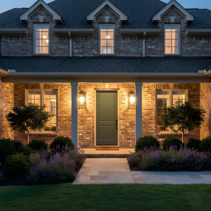 Myhouse Lighting Quoizel - MORG8408EK - One Light Outdoor Wall Lantern - Morgan - Earth Black