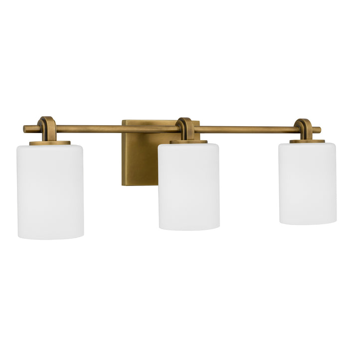 Myhouse Lighting Quoizel - MORR8624WS - Three Light Vanity - Morris - Weathered Brass