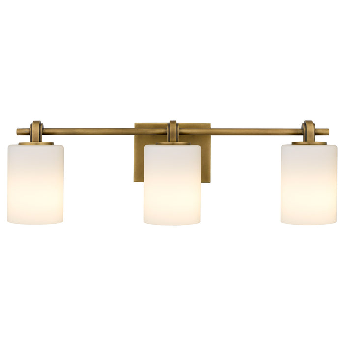 Myhouse Lighting Quoizel - MORR8624WS - Three Light Vanity - Morris - Weathered Brass