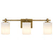 Myhouse Lighting Quoizel - MORR8624WS - Three Light Vanity - Morris - Weathered Brass