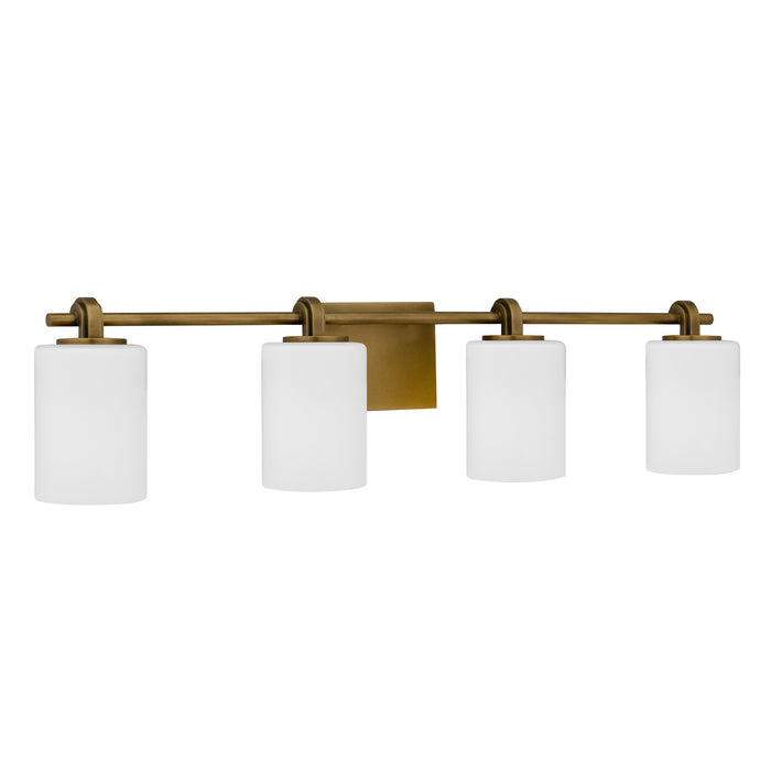 Myhouse Lighting Quoizel - MORR8632WS - Four Light Vanity - Morris - Weathered Brass