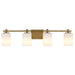 Myhouse Lighting Quoizel - MORR8632WS - Four Light Vanity - Morris - Weathered Brass