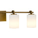 Myhouse Lighting Quoizel - MORR8632WS - Four Light Vanity - Morris - Weathered Brass