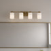 Myhouse Lighting Quoizel - MORR8632WS - Four Light Vanity - Morris - Weathered Brass