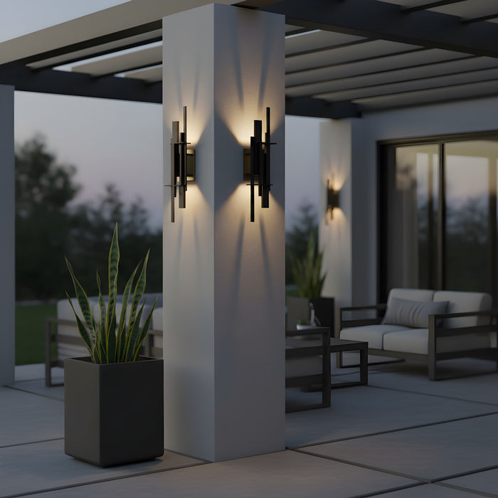 Myhouse Lighting Quoizel - NEWT8406EK - LED Outdoor Wall Lantern - Newton - Earth Black