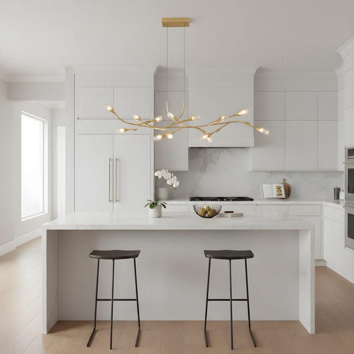 Myhouse Lighting Quoizel - PCCOR1250GFL - LED Island Pendant - Cora - Gold Leaf