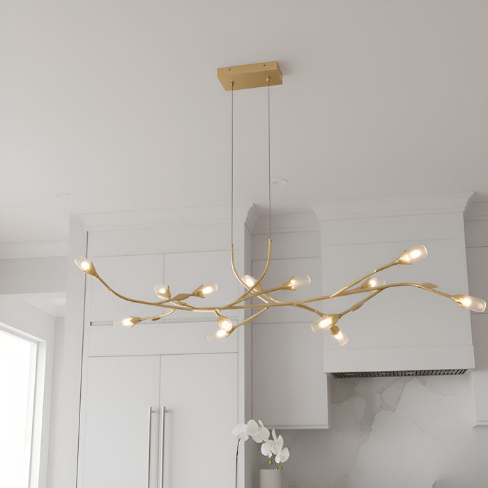 Myhouse Lighting Quoizel - PCCOR1250GFL - LED Island Pendant - Cora - Gold Leaf