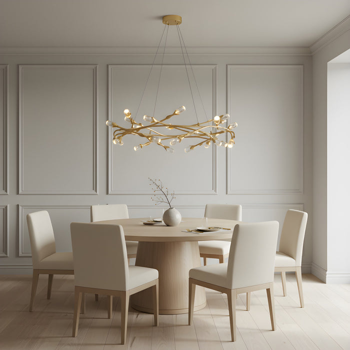Myhouse Lighting Quoizel - PCCOR2832GFL - LED Pendant - Cora - Gold Leaf