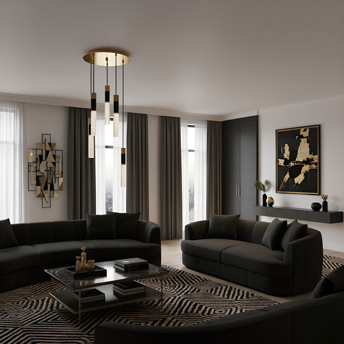 Myhouse Lighting Quoizel - PCDAV1814BRG - LED Pendant - Davies - Brushed Gold