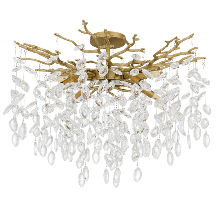 Myhouse Lighting Quoizel - PCISO1726BRG - LED Semi-Flush Mount - Isobel - Brushed Gold