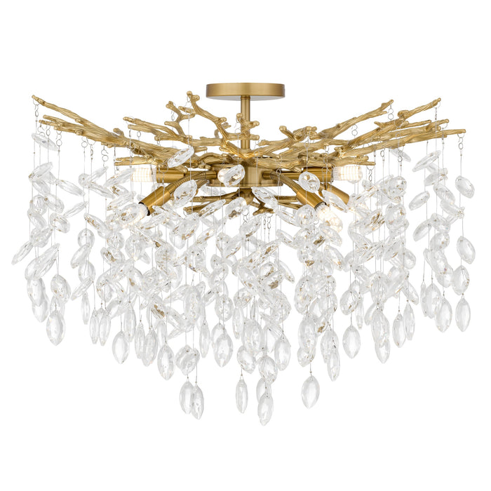 Myhouse Lighting Quoizel - PCISO1726BRG - LED Semi-Flush Mount - Isobel - Brushed Gold