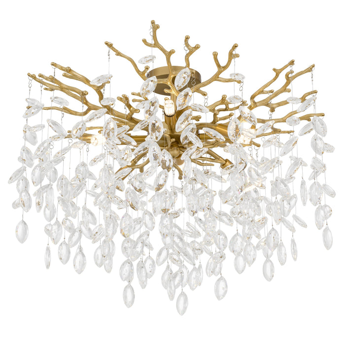 Myhouse Lighting Quoizel - PCISO1726BRG - LED Semi-Flush Mount - Isobel - Brushed Gold