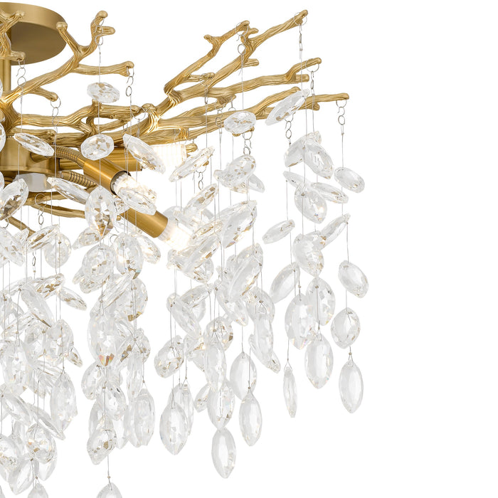 Myhouse Lighting Quoizel - PCISO1726BRG - LED Semi-Flush Mount - Isobel - Brushed Gold
