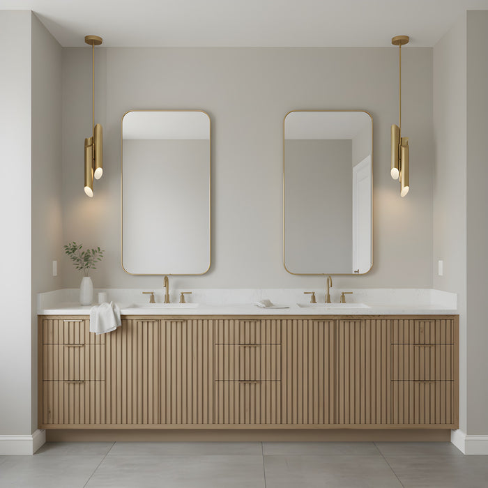 Myhouse Lighting Quoizel - PCMAN1505BRG - LED Mini Pendant - Manelis - Brushed Gold
