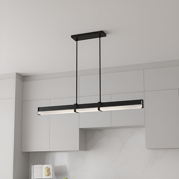 Myhouse Lighting Quoizel - PCTED148MBK - LED Island Pendant - Theodore - Matte Black