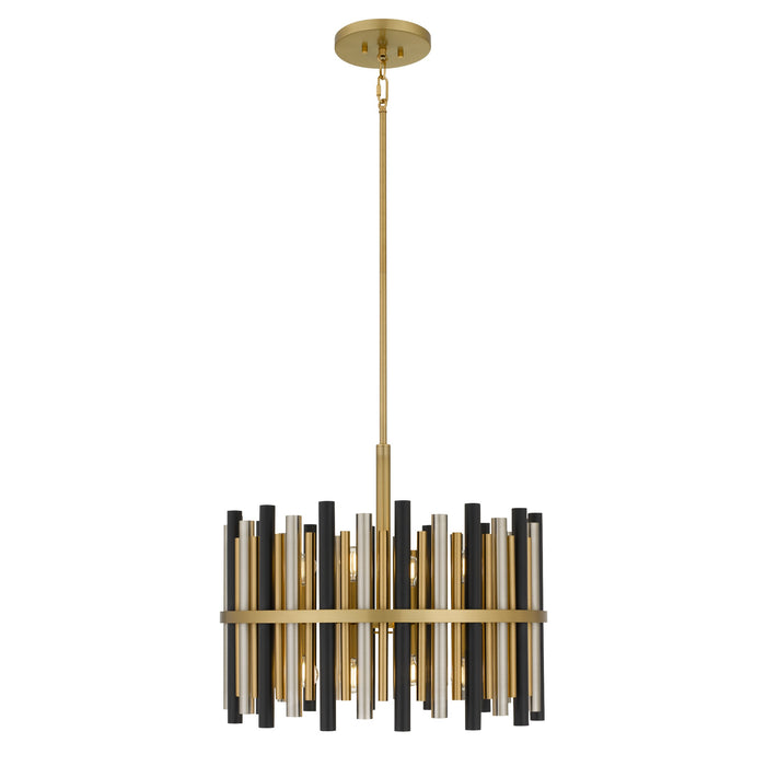 Myhouse Lighting Quoizel - RICH2822BRG - Eight Light Pendant - Richards - Brushed Gold