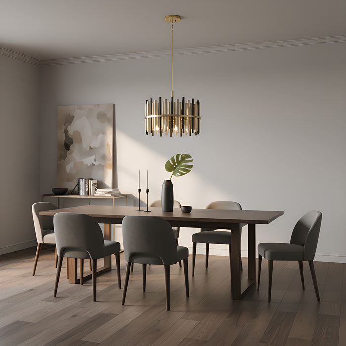 Myhouse Lighting Quoizel - RICH2822BRG - Eight Light Pendant - Richards - Brushed Gold