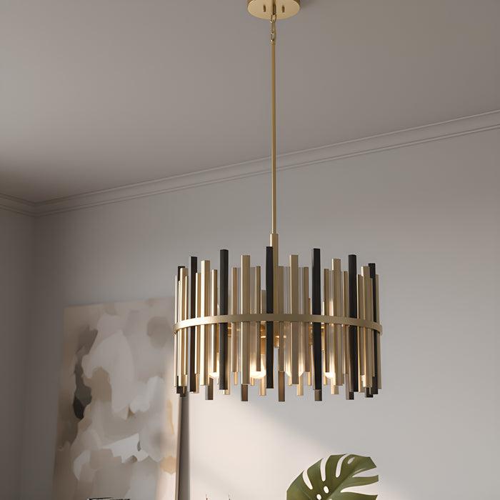 Myhouse Lighting Quoizel - RICH2822BRG - Eight Light Pendant - Richards - Brushed Gold